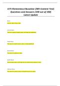 ILTS Elementary Education &lpar;305-Content Test&rpar; Questions and Answers&period;