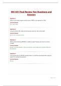 WX 301 Final Review Test Questions and Answers