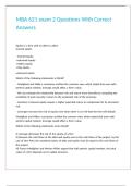 MBA 621 exam 2 Questions With Correct Answers