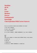 Workday HCM Pro Exam - Business Process Fundamentals Knowledge Check Questions With Correct Answers&period;
