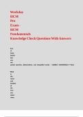 Workday HCM Pro Exam - HCM Fundamentals Knowledge Check Questions With Answers
