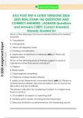 ATLS POST TEST 4 LATEST VERSIONS 2024 2025 REAL EXAM 160 QUESTIONS AND  CORRECT ANSWERS &vert;AGRADE Questions  and Answers &lpar;100&percnt; Correct Answers&rpar;  Already Graded A&plus;