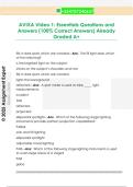 AVIXA Video 1&colon; Essentials Questions and  Answers &lpar;100&percnt; Correct Answers&rpar; Already  Graded A&plus;