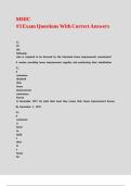 MHIC -3 Exam Questions With Correct Answers&period;