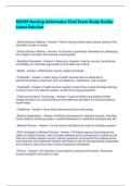 NR599 Nursing Informatics Final Exam Study Guide&sol; Latest Solution
