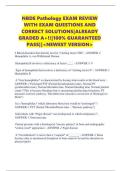 NBDE Pathology EXAM REVIEW WITH EXAM QUESTIONS AND CORRECT SOLUTIONS&vert;ALREADY GRADED A&plus;&excl;&excl;&vert;100&percnt; GUARANTEED PASS&vert;&vert;<NEWEST VERSION>