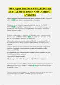 FIBA Agent Test Exam UPDATED Study  ACTUAL QUESTIONS AND CORRECT  ANSWERS