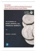 Test Bank for The Economics Of Money Banking And Financial Markets 13th Global Edition Frederic Mishkin