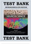 TEST BANK  NEUROSCIENCE&sol;6TH EDITION  By&colon; Dale Purves&comma; George J&period; Augustine&comma; David Fitzpatrick&comma; William C&period; Hall&comma; Anthony-Samuel LaMantia