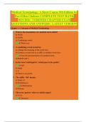 Medical Terminology&colon; A Short Course 9th Edition by  Davi Ellen Chabner COMPLETE TEST BANK  2025&sol;2026 &vert; VERIFIED CHAPTER EXAM  QUESTIONS AND ANSWERS &vert; LATEST VERSION