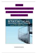 Test Bank&colon; Introduction to Statistical Investigations&comma; 2nd Edition &lpar;Chapters 1-11&comma; Complete&rpar;
