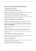 Cyber Awareness Challenge 2025&sol;2026 Study Guide