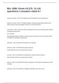 Bio 1406&colon; Exam &num;4 &lpar;Ch&period; 11-14&rpar; questions n answers rated A&plus;
