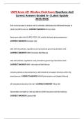 USPS Exam 421 Window Clerk Questions And Correct Answers Graded A&plus;&vert; Latest Update 2026