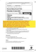 Actual 2025 Pearson Edexcel In GCE History 9HI0&sol;36 &colon; Themes in breadth with aspects in depth Option 36&period;1&colon; Protest&comma; agitation and parliamentary reform in Britain&comma; c1780&ndash;1928 Option 36&period;2&colon; Ireland and the Union&comma; c1774&ndash; 1923 Merged Question Paper and Mark sch
