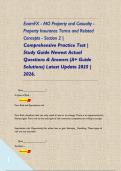 ExamFX - MO Property and Casualty - Property Insurance Terms and Related Concepts - Section 2 &vert; Comprehensive Practice Test &vert; Study Guide Newest Actual Questions & Answers &lpar;A&plus; Guide Solutions&rpar; Latest Update 2025 &vert; 2026&period;      