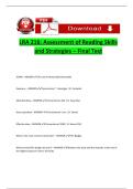 LRA 216 Language and Reading Acquisition &ndash; Semester Exam with correct answers&comma;A&plus;Rated&period;