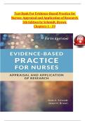  Test Bank For Evidence-Based Practice for Nurses&colon; Appraisal and Application of Research 5th Edition by Schmidt&comma; Brown  Chapters 1 - 19