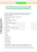 BSC 1005 Questions and Answers &lpar;100&percnt;  Correct Answers&rpar; Already Graded A&plus;