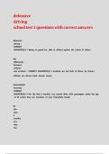 defensive driving school test 1 questions with correct answers&period;
