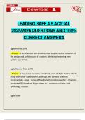 LEADING SAFE 4&period;5 ACTUAL 2025&sol;2026 QUESTIONS AND 100&percnt; CORRECT ANSWERS