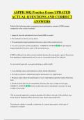 ASPPH 50Q Practice Exam UPDATED  ACTUAL QUESTIONS AND CORRECT  ANSWERS