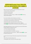 ASPPH Half Practice Exam UPDATED  ACTUAL QUESTIONS AND CORRECT  ANSWERS
