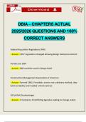 DBIA &ndash; CHAPTERS ACTUAL 2025&sol;2026 QUESTIONS AND 100&percnt; CORRECT ANSWERS