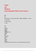 NURS 224 Midterm Exam Questions With Correct Answers