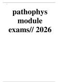 Portage Learning Pathophysiology NURS 231&sol;BIOD 331 Module 1 Exam All Versions Latest Update&sol; Verified