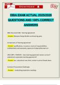 DBIA EXAM ACTUAL 2025&sol;2026 QUESTIONS AND 100&percnt; CORRECT ANSWERS