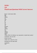 NURS-224 Final Exam Questions With Correct Answers
