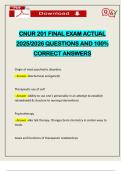 CNUR 201 FINAL EXAM ACTUAL 2025&sol;2026 QUESTIONS AND 100&percnt; CORRECT ANSWERS