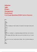 Atlassian Agile Project Management Professional Cert Exam Questions With Correct Answers &comma;
