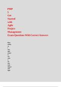 PMP 5 Get Started with Agile Project Management Exam Questions With Correct Answers&period;
