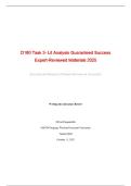 D180 Task 3- Lit Analysis Guaranteed Success  Expert-Reviewed Materials 2025