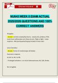 NU643 WEEK 8 EXAM ACTUAL 2025&sol;2026 QUESTIONS AND 100&percnt; CORRECT ANSWERS