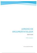 Samenvatting Juridische argumentatieleer 