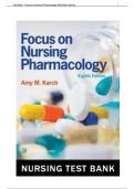 Test Bank For Focus on Nursing Pharmacology 8th Edition by Karch&comma; 9781975100964&comma; All Chapters with Answers and Rationals