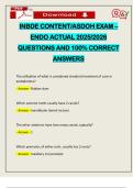 INBDE CONTENT&sol;ASDOH EXAM &ndash; ENDO ACTUAL 2025&sol;2026 QUESTIONS AND 100&percnt; CORRECT ANSWERS
