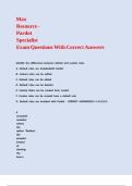 Max Resource - Pardot Specialist Exam Questions With Correct Answers