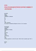 CFA ESG EXAM QUESTIONS WITH CORRECT ANSWERS&period;