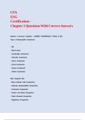 CFA ESG Certification - Chapter 1 Questions With Correct Answers