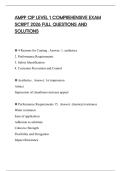 AMPP CIP LEVEL 1 COMPREHENSIVE EXAM SCRIPT 2026 FULL QUESTIONS AND SOLUTIONS