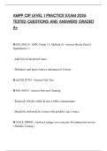 AMPP CIP LEVEL 1 PRACTICE EXAM 2026 TESTED QUESTIONS AND ANSWERS GRADED A&plus;