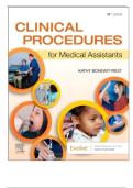 COMPLETE TEST BANK FOR Clinical Procedures for Medical Assistants &comma; 11th Edition&comma; Kathy Bonewit-West &colon;LATEST&lpar;2026&rpar;EDITION