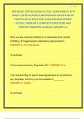 AFIP BASIC CERTIFICATION ACTUAL EXAM NEWEST AFIP BASIC CERTIFICATION EXAM PREPARATION&sol;AFIP BASIC CERTIFICATION PRACTICE EXAM 2025&sol;2026 NEWEST ACTUAL EXAM WITH COMPLETE QUESTIONS AND VERIFIED ANSWERS &vert;ALREADY GRADED A&plus;&vert; 
