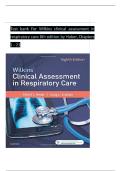 Test bank For Wilkins clinical assessment in respiratory care 8th edition by Huber&comma; Chapters 1-21 complete