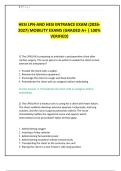 HESI LPN-AND HESI ENTRANCE EXAM &lpar;2026- 2027&rpar; MOBILITY EXAMS &lpar;GRADED A&plus; &vert; 100&percnt; VERIFIED&rpar; 