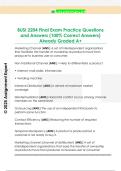 BUSI 2204 Final Exam Practice Questions  and Answers &lpar;100&percnt; Correct Answers&rpar;  Already Graded A&plus;